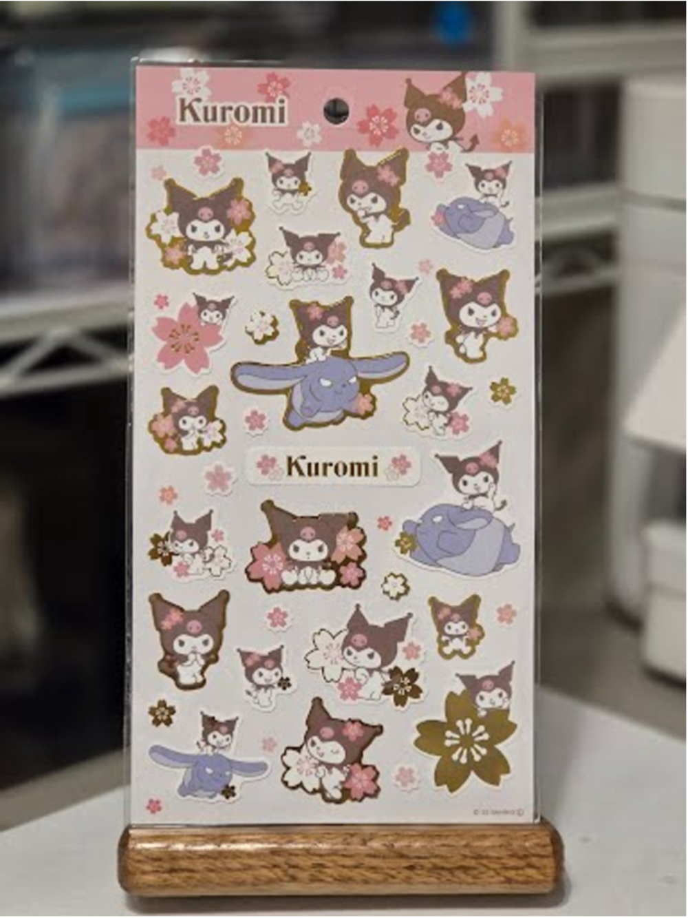#KUR-2160 Sanrio Kuromi Foil Outlined Sticker Sheet